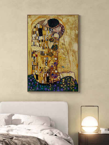 Öpücüğün Hikayesi Yağlı Boya Tablosu