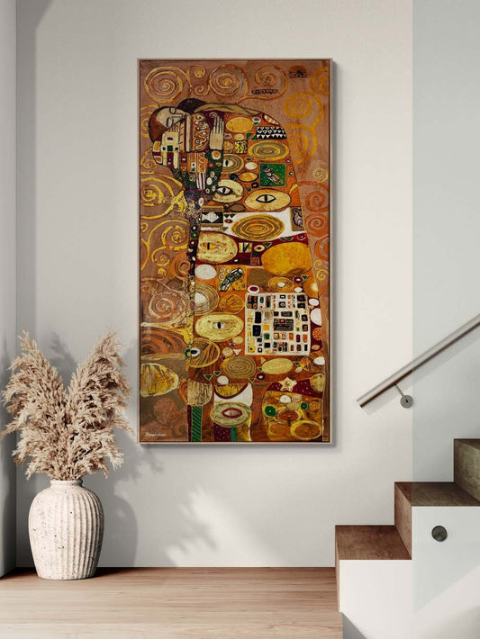 Sonsuz Sarılma Yağlı Boya Tablosu