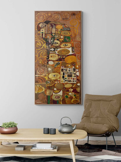 Sonsuz Sarılma Yağlı Boya Tablosu