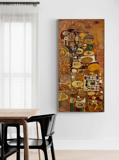 Sonsuz Sarılma Yağlı Boya Tablosu