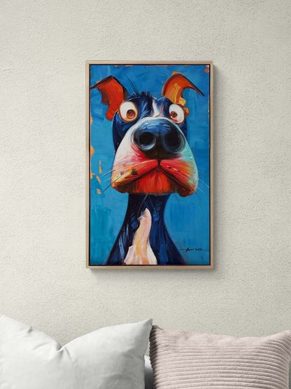 Meraklı Burun Yağlı Boya Tablosu