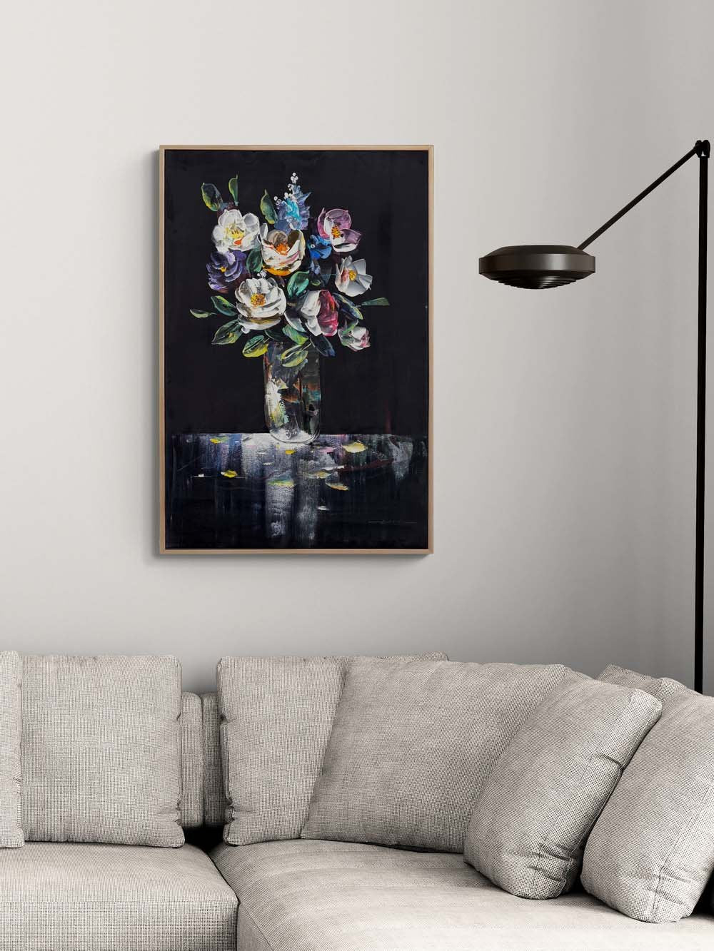 Vazoda Renk Cümbüşü Yağlı Boya Tablosu