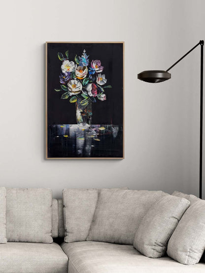 Vazoda Renk Cümbüşü Yağlı Boya Tablosu