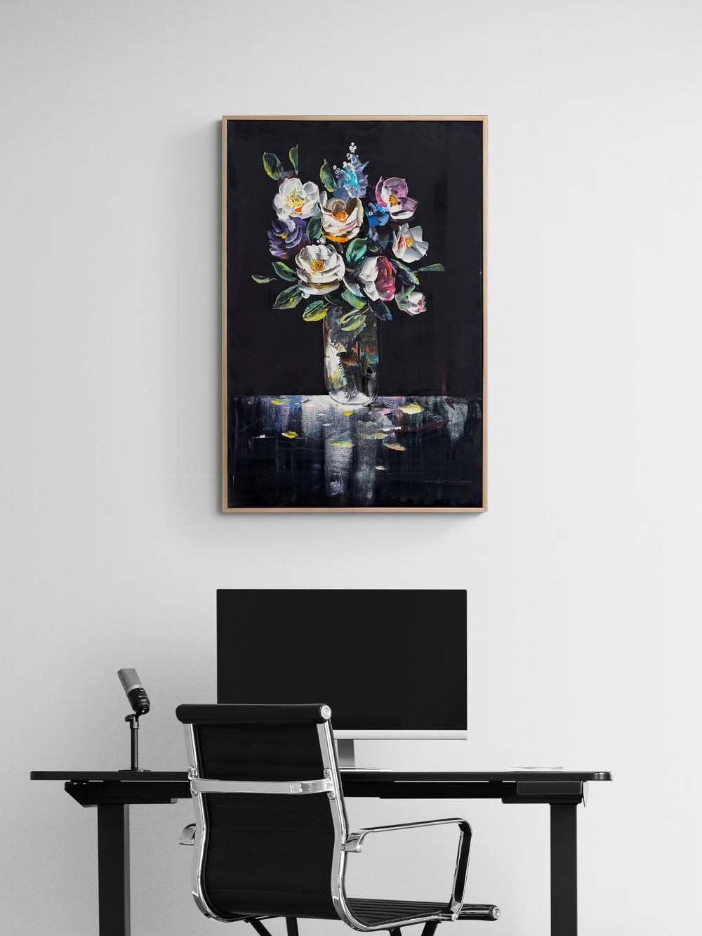 Vazoda Renk Cümbüşü Yağlı Boya Tablosu