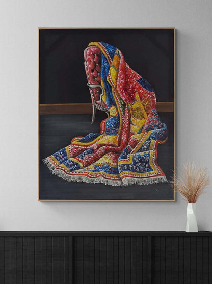 Geleneklerin Gölgesinde Yağlı Boya Tablosu