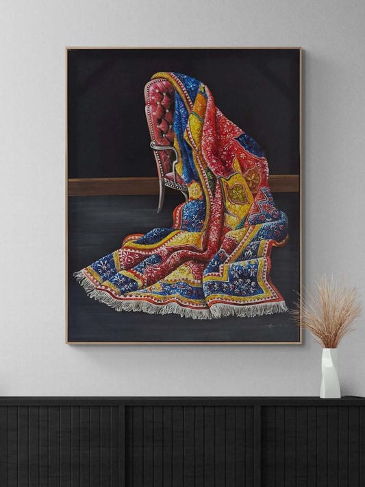 Geleneklerin Gölgesinde Yağlı Boya Tablosu