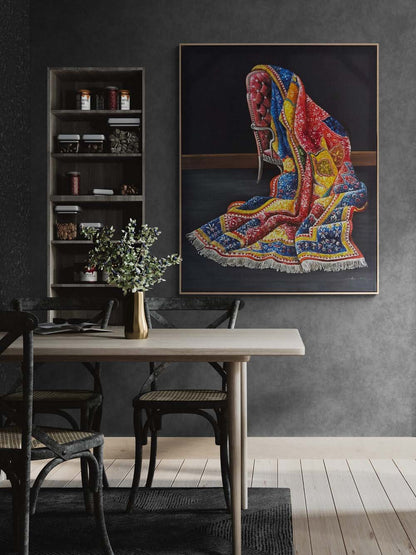 Geleneklerin Gölgesinde Yağlı Boya Tablosu