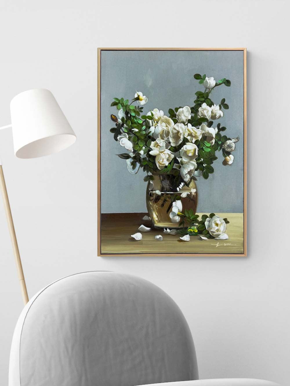 Solgun Zarafet Yağlı Boya Tablosu