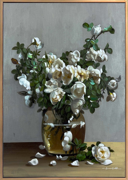 Manolya ve Işık Yağlı Boya Tablosu