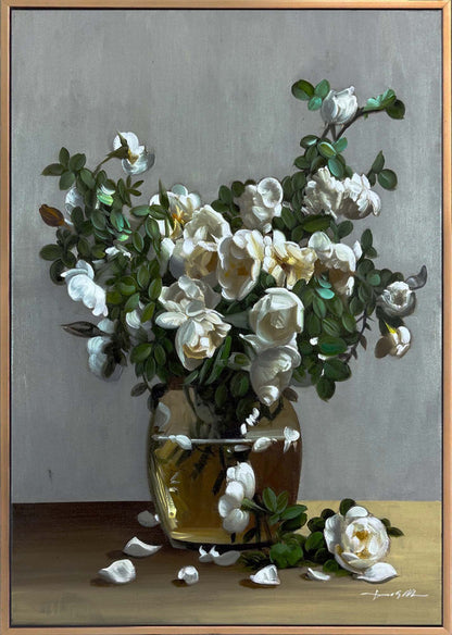 Manolya ve Işık Yağlı Boya Tablosu