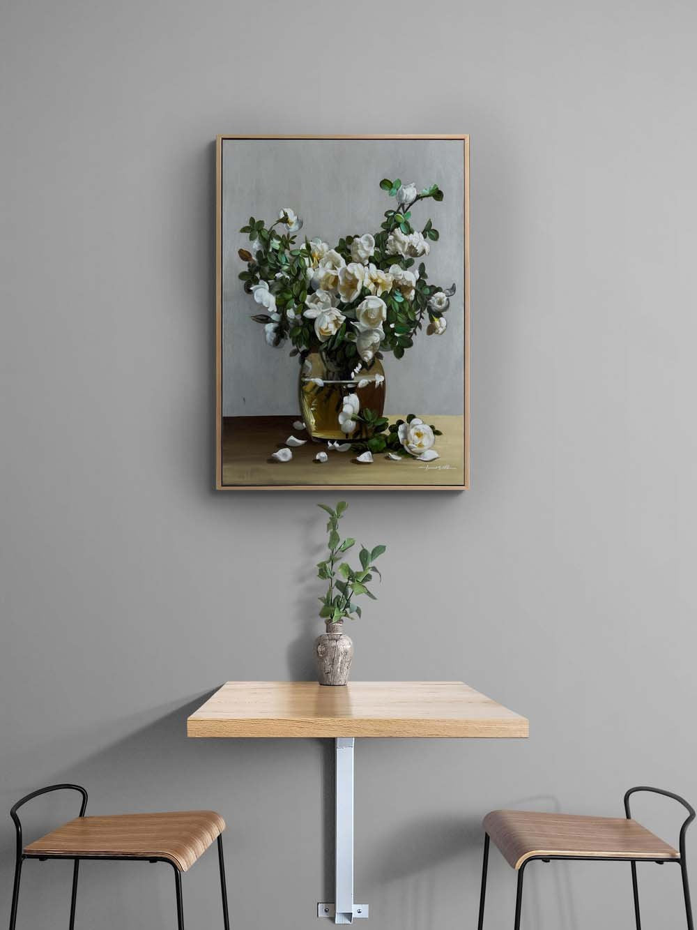 Manolya ve Işık Yağlı Boya Tablosu