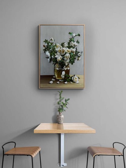 Manolya ve Işık Yağlı Boya Tablosu