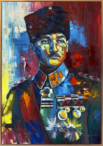 Bir Liderin Portresi Yağlı Boya Tablosu