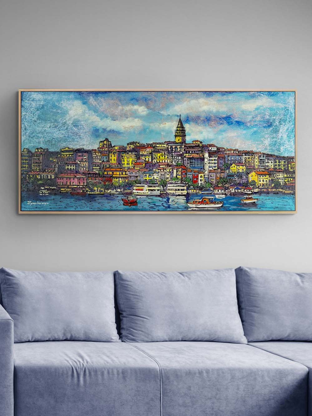 Galata’nın Renkleri Yağlı Boya Tablosu