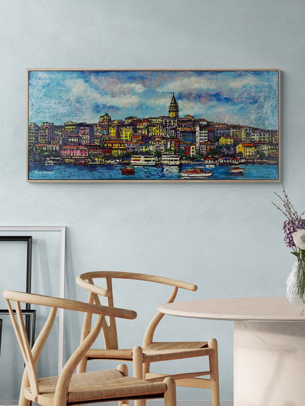 Galata’nın Renkleri Yağlı Boya Tablosu