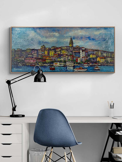 Galata’nın Renkleri Yağlı Boya Tablosu