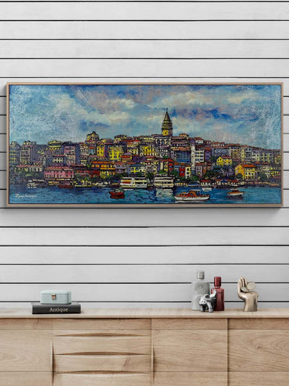 Galata’nın Renkleri Yağlı Boya Tablosu