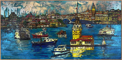 İstanbul’un Kalbi Yağlı Boya Tablosu