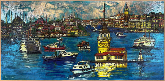 İstanbul’un Kalbi Yağlı Boya Tablosu