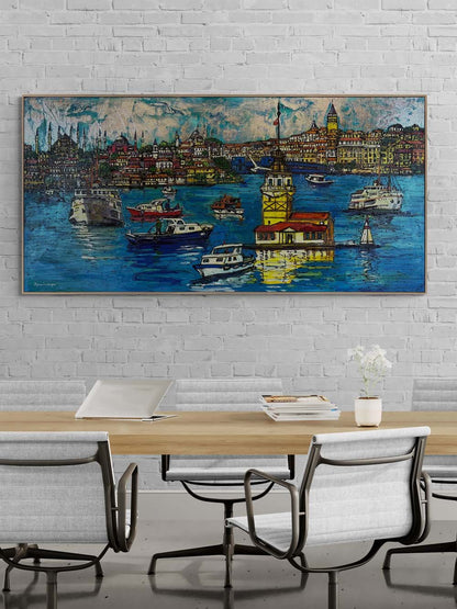 İstanbul’un Kalbi Yağlı Boya Tablosu