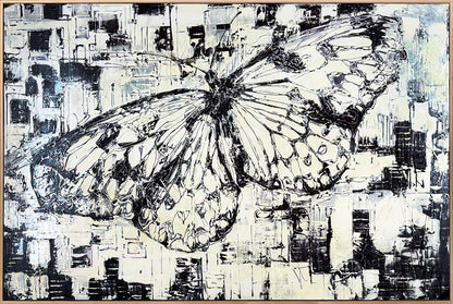 Beyaz Kelebeğin Rüyası Yağlı Boya Tablosu