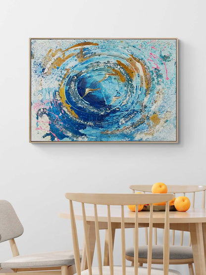 Gökyüzü Melodisi Yağlı Boya Tablosu