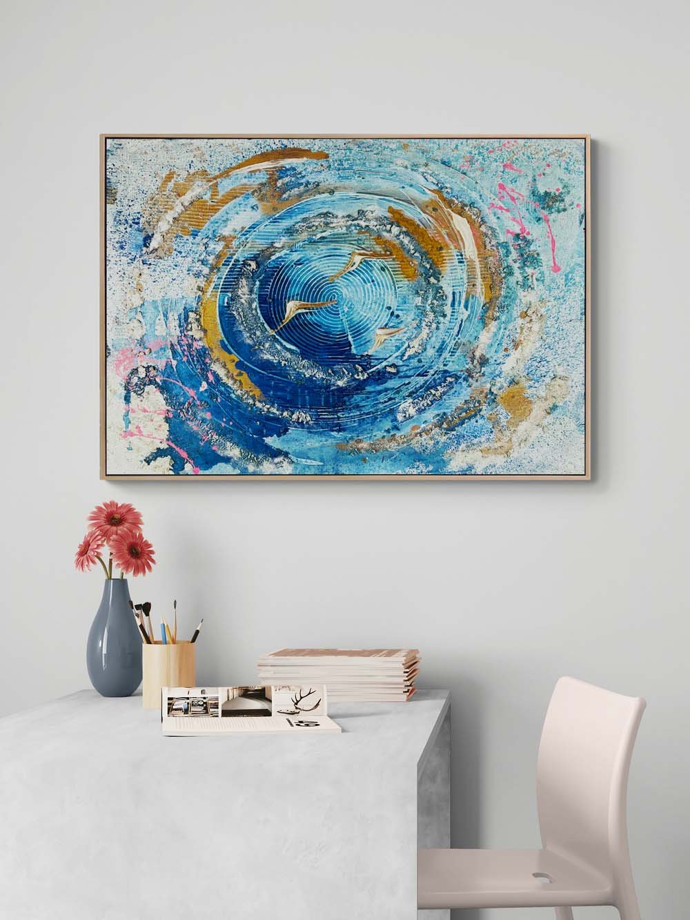 Gökyüzü Melodisi Yağlı Boya Tablosu