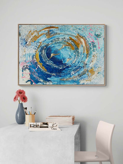 Gökyüzü Melodisi Yağlı Boya Tablosu