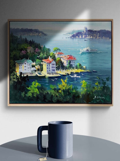 Yalıların Esintisi Yağlı Boya Tablosu