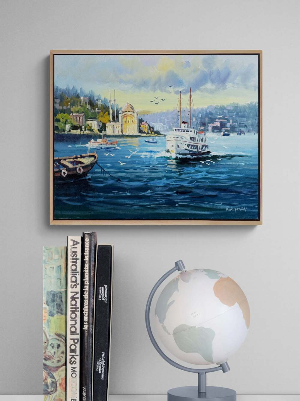 Ortaköy'de Gün Yağlı Boya Tablosu