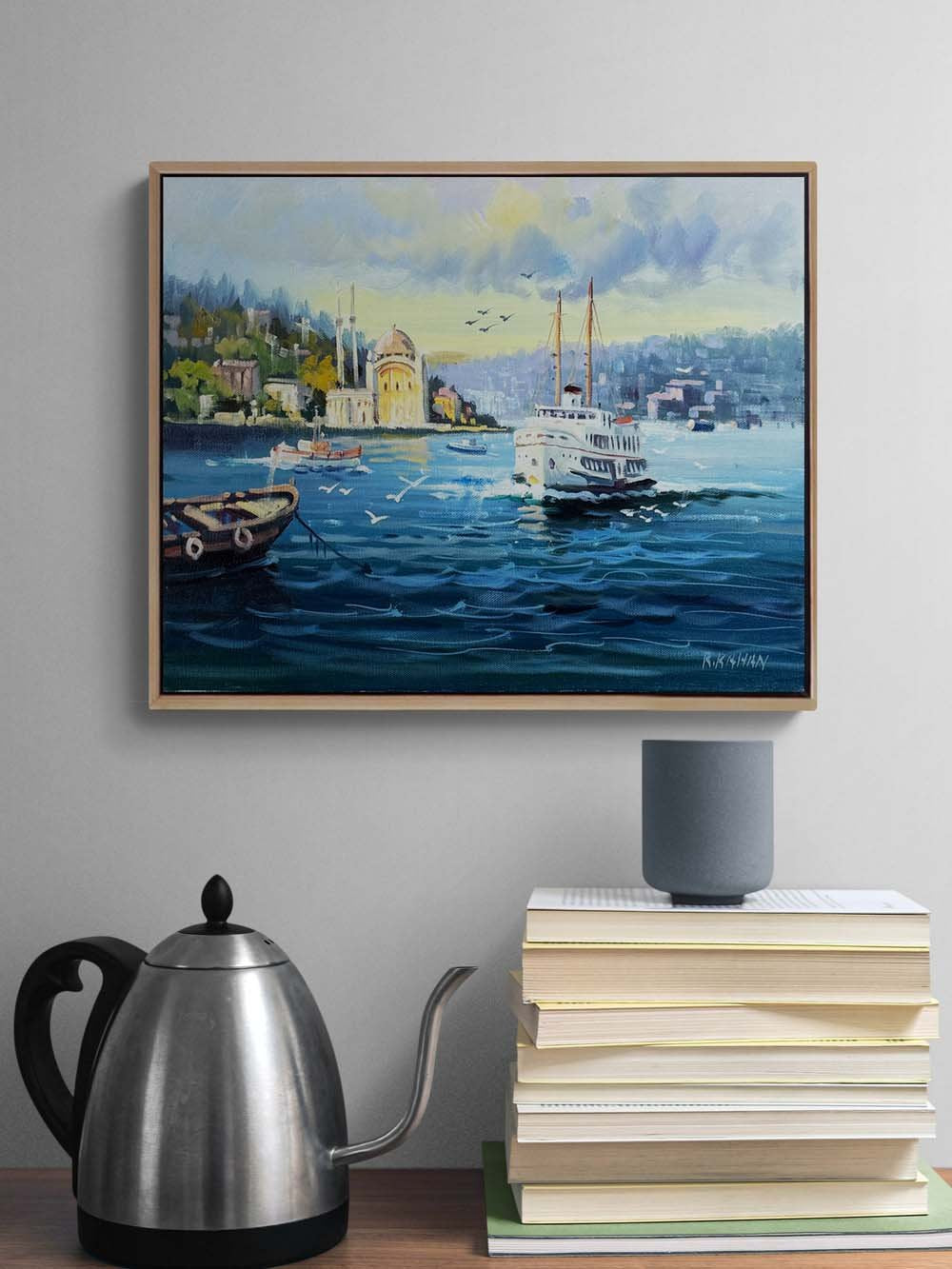 Ortaköy'de Gün Yağlı Boya Tablosu