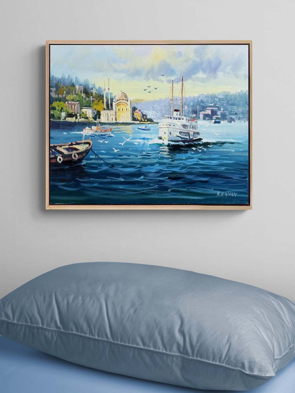 Ortaköy'de Gün Yağlı Boya Tablosu