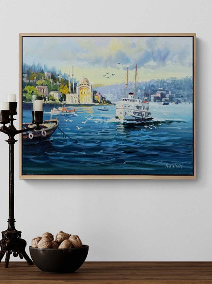 Ortaköy'de Gün Yağlı Boya Tablosu