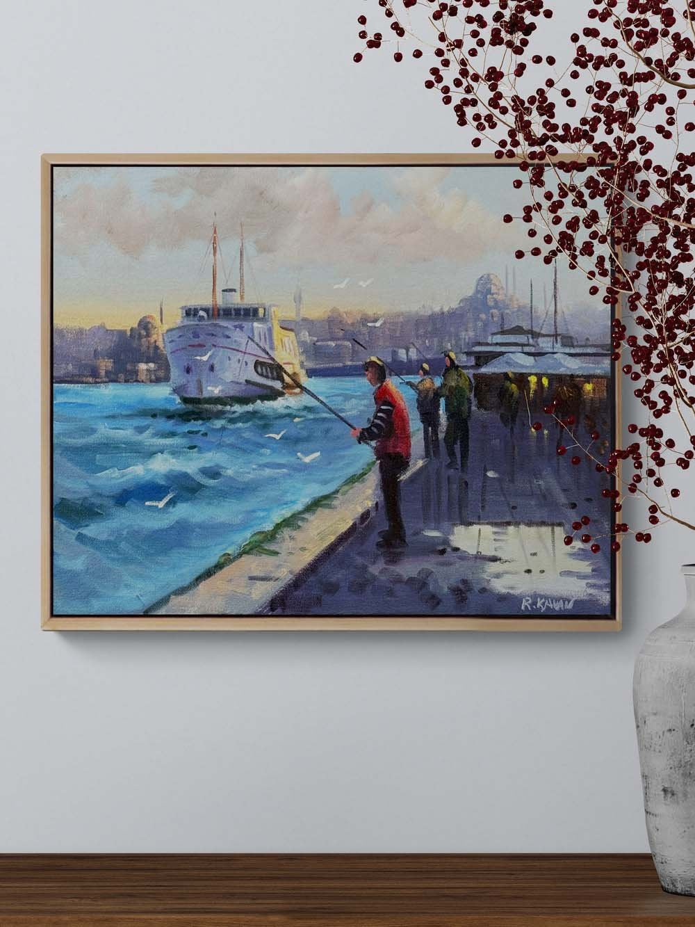 Boğazın Düşleri Yağlı Boya Tablosu