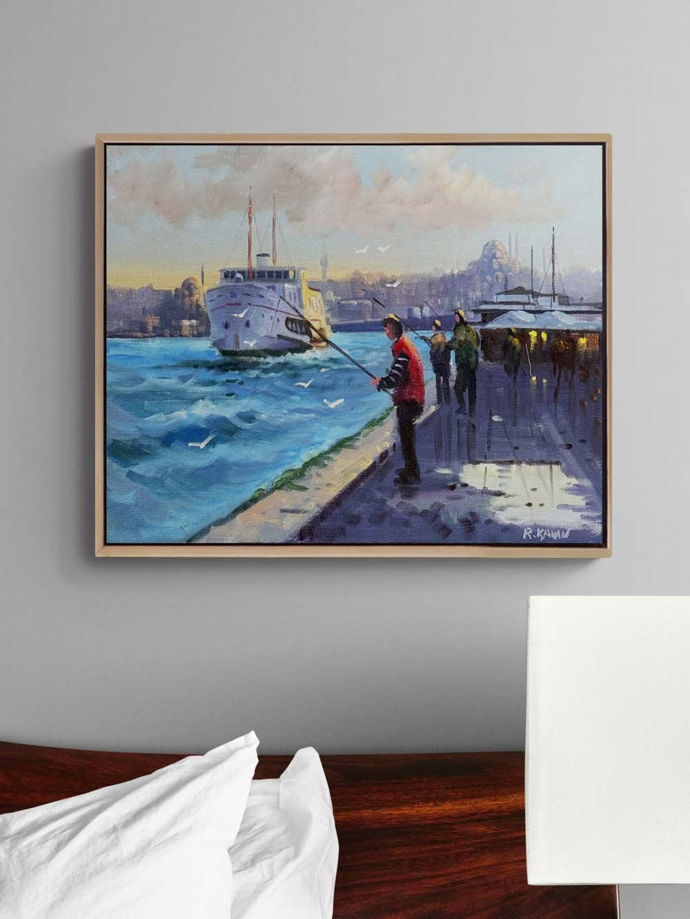 Boğazın Düşleri Yağlı Boya Tablosu