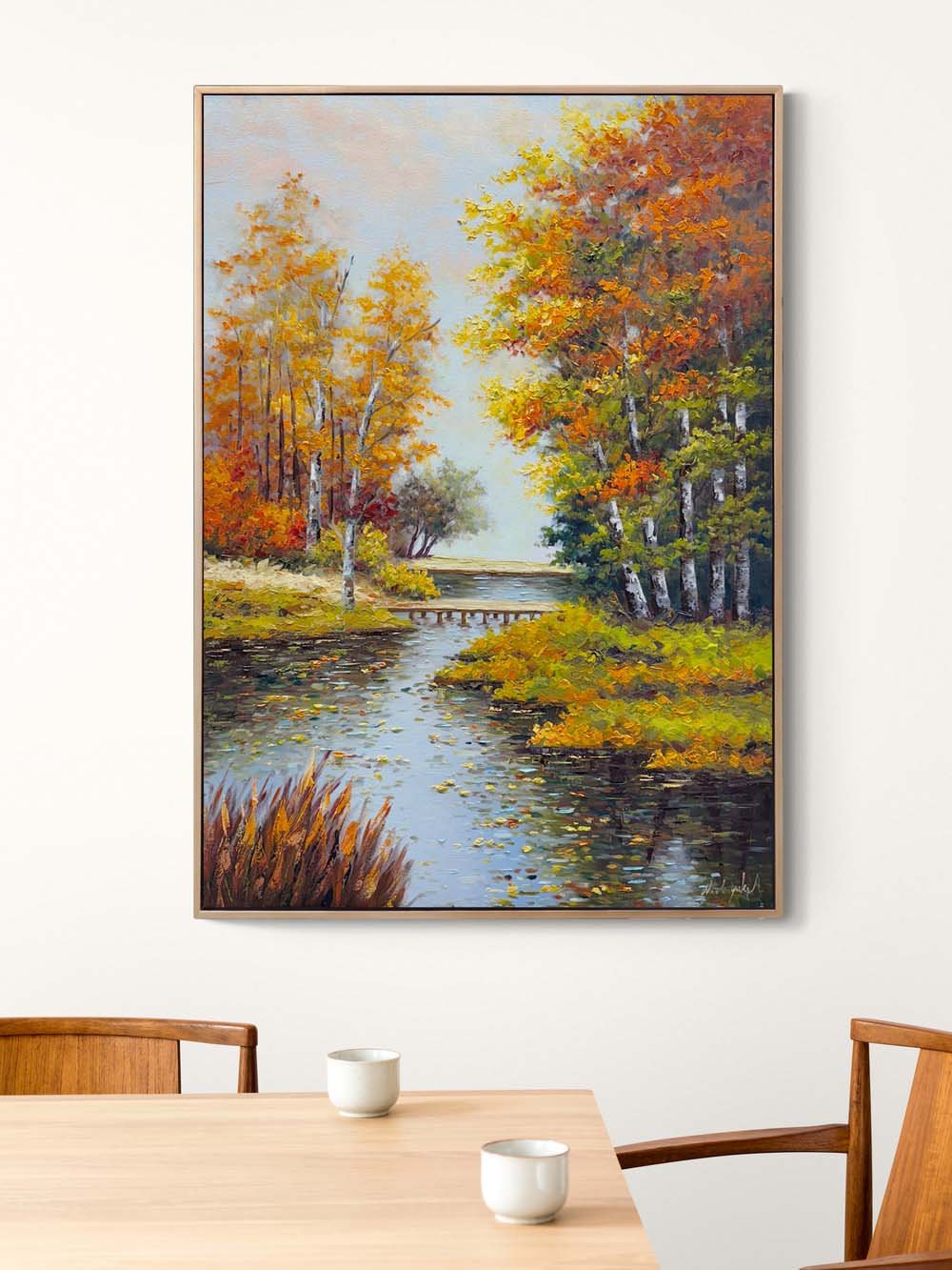 Altın Yaprakların Şarkısı Yağlı Boya Tablosu