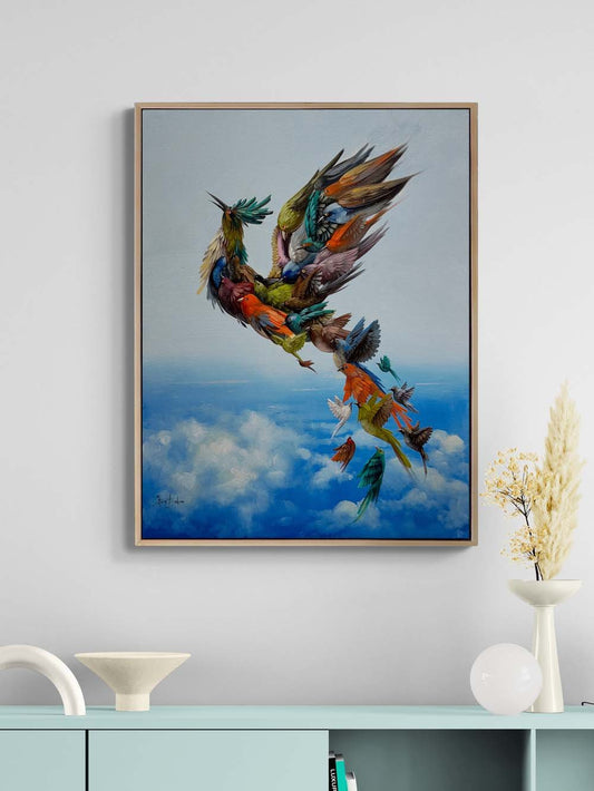 Simurg’un Baharı Yağlı Boya Tablosu