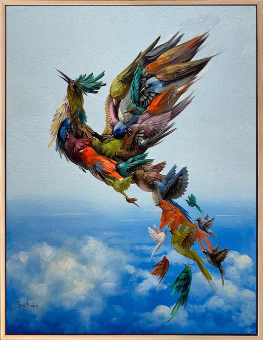 Simurg’un Baharı Yağlı Boya Tablosu