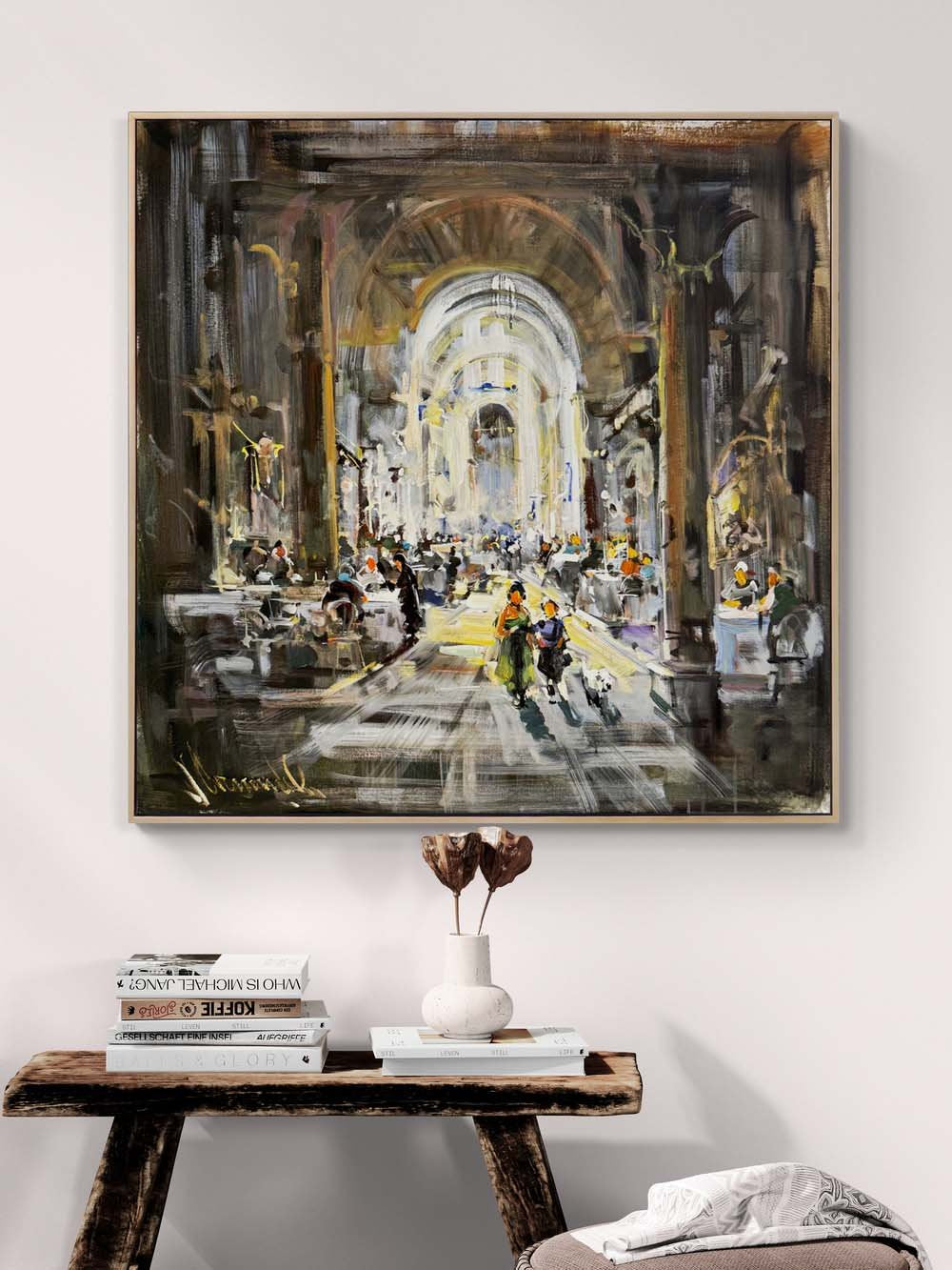 Taş Arasında Zaman Yağlı Boya Tablosu