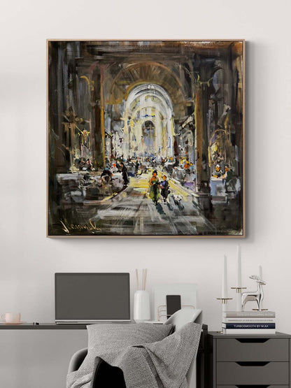 Taş Arasında Zaman Yağlı Boya Tablosu