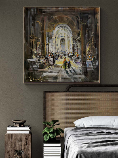 Taş Arasında Zaman Yağlı Boya Tablosu