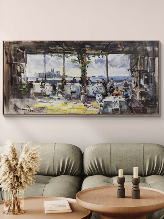 Boğaz’da Bir Akşamüstü Yağlı Boya Tablosu