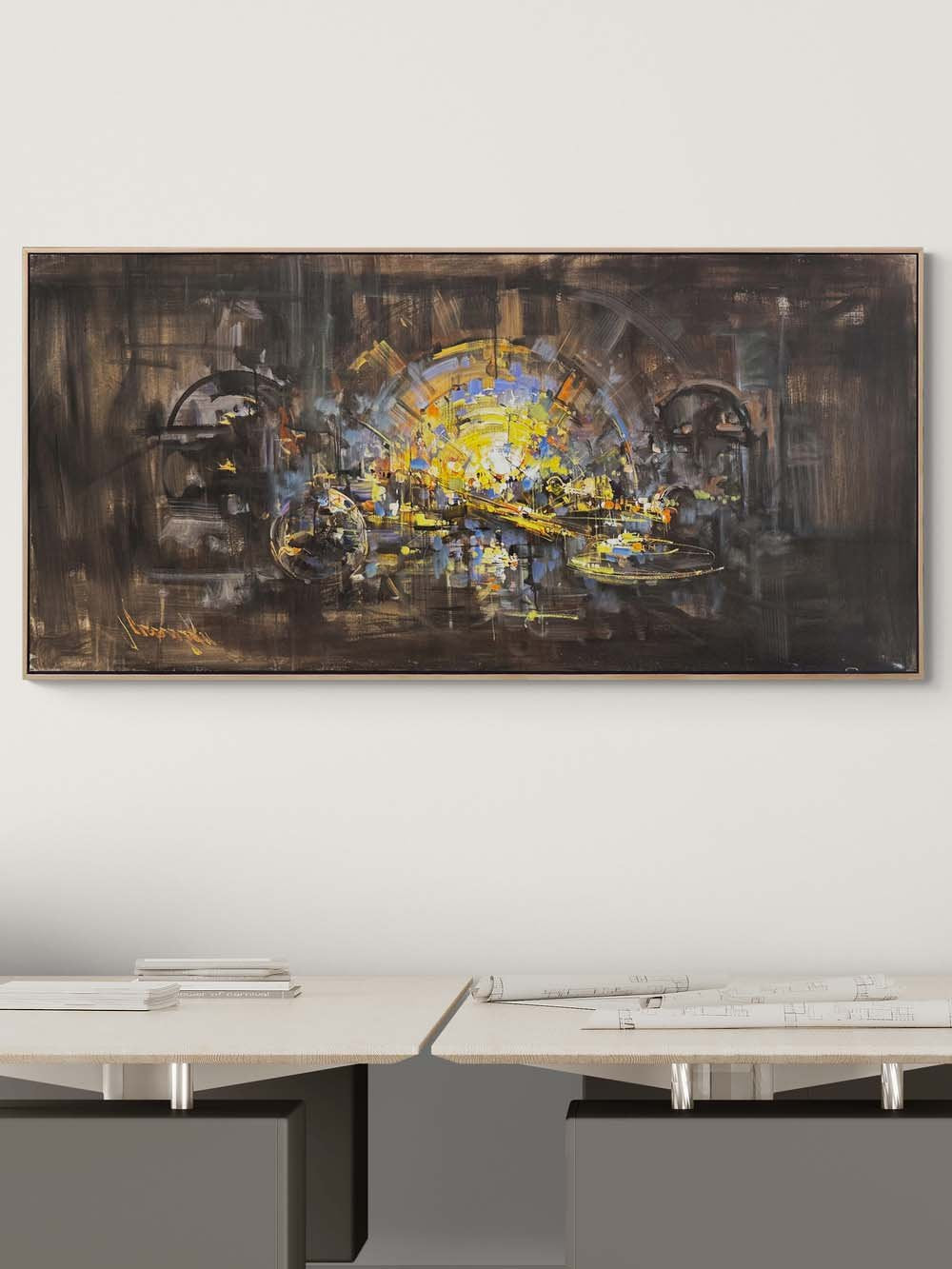 Enerji Akışı Yağlı Boya Tablosu