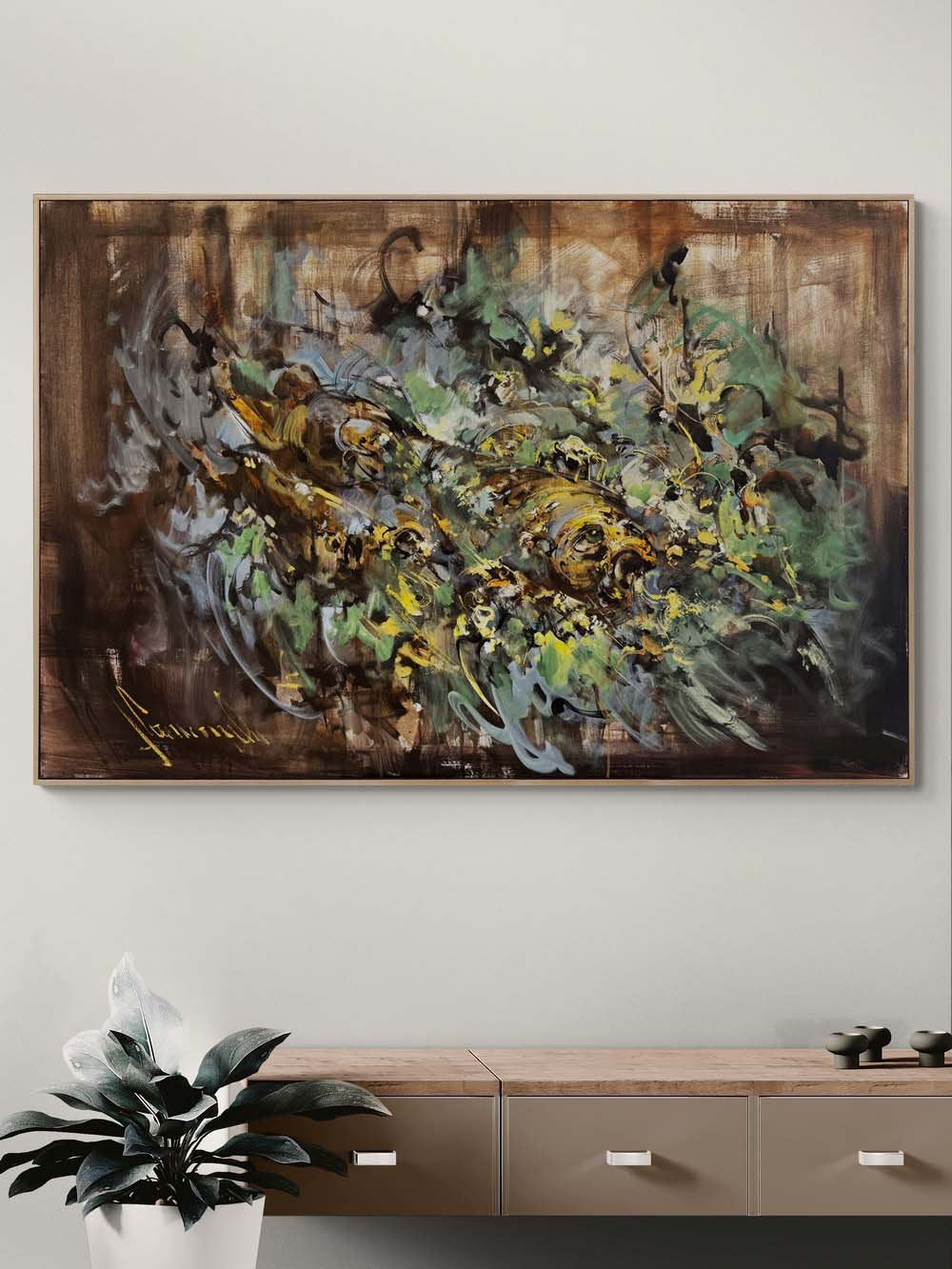 Hayalin Kıyısında Yağlı Boya Tablosu