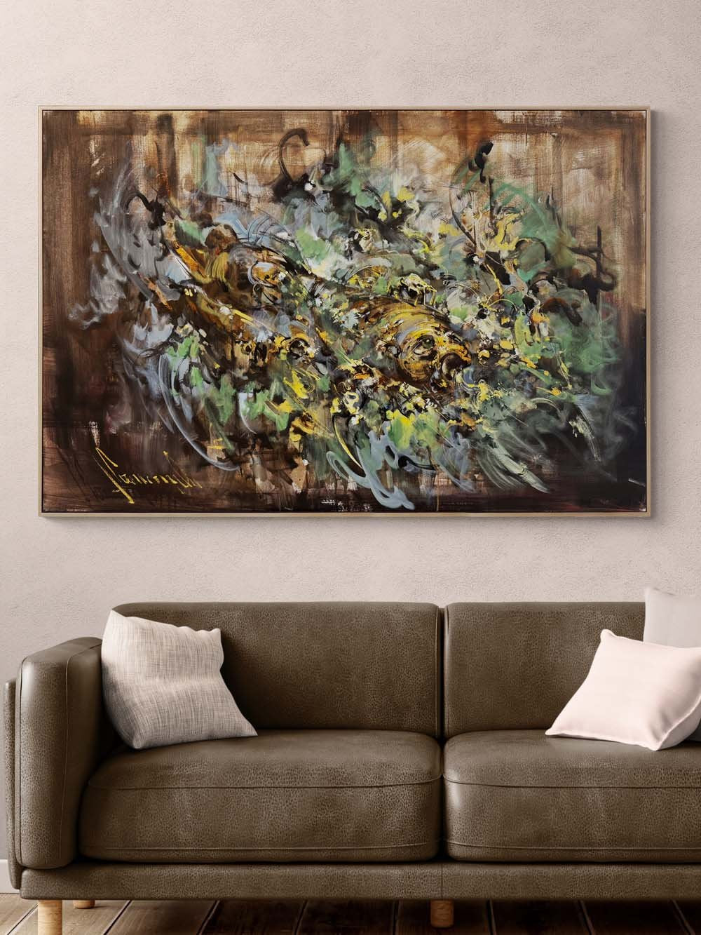 Hayalin Kıyısında Yağlı Boya Tablosu