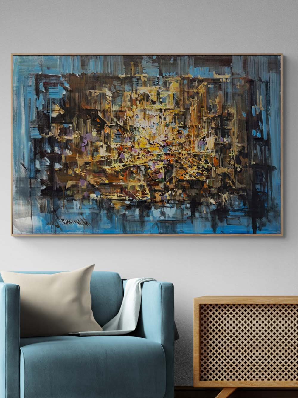 Düşsel Akor Yağlı Boya Tablosu