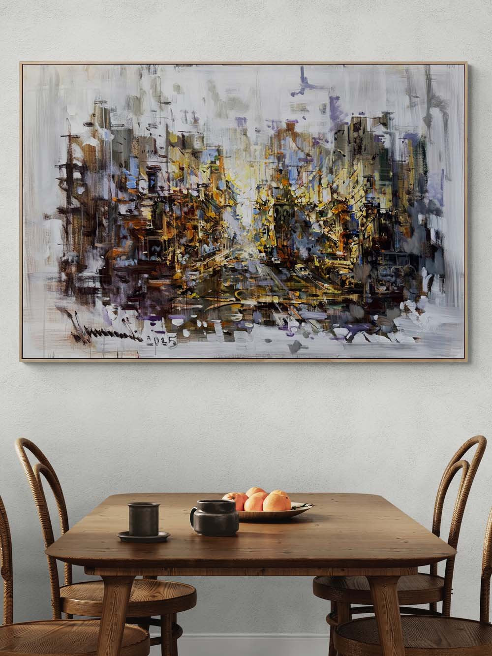 Rüya Haritası Yağlı Boya Tablosu