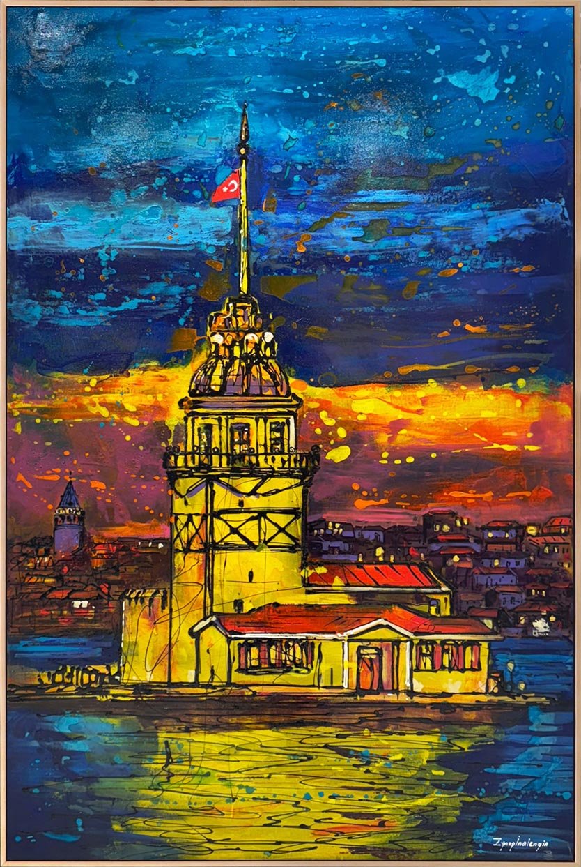 Kız Kulesi’nde Rüya Yağlı Boya Tablosu