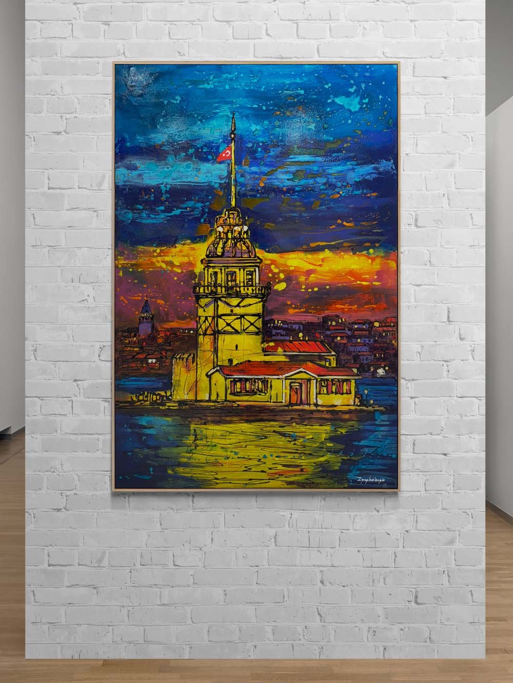 Kız Kulesi’nde Rüya Yağlı Boya Tablosu