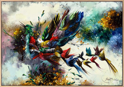 Renklerin Simurg’u Yağlı Boya Tablosu